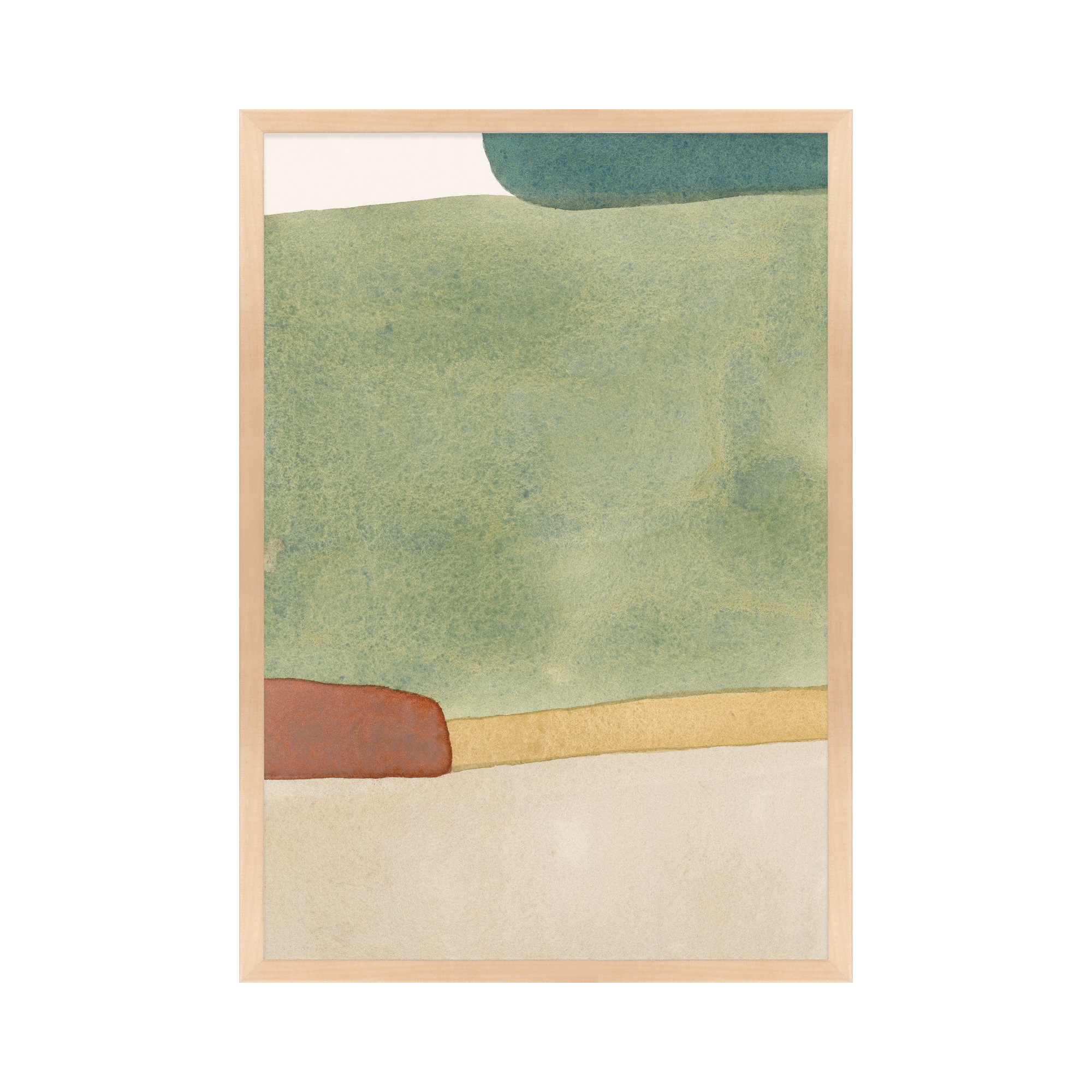 Distant Green by Julia Balfour, 14" W x 20" H, Maple