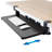 Mount-It! Ergonomic Sliding Under Desk Clamp Keyboard Tray and Mouse Platform, 26.4" x 11.8"