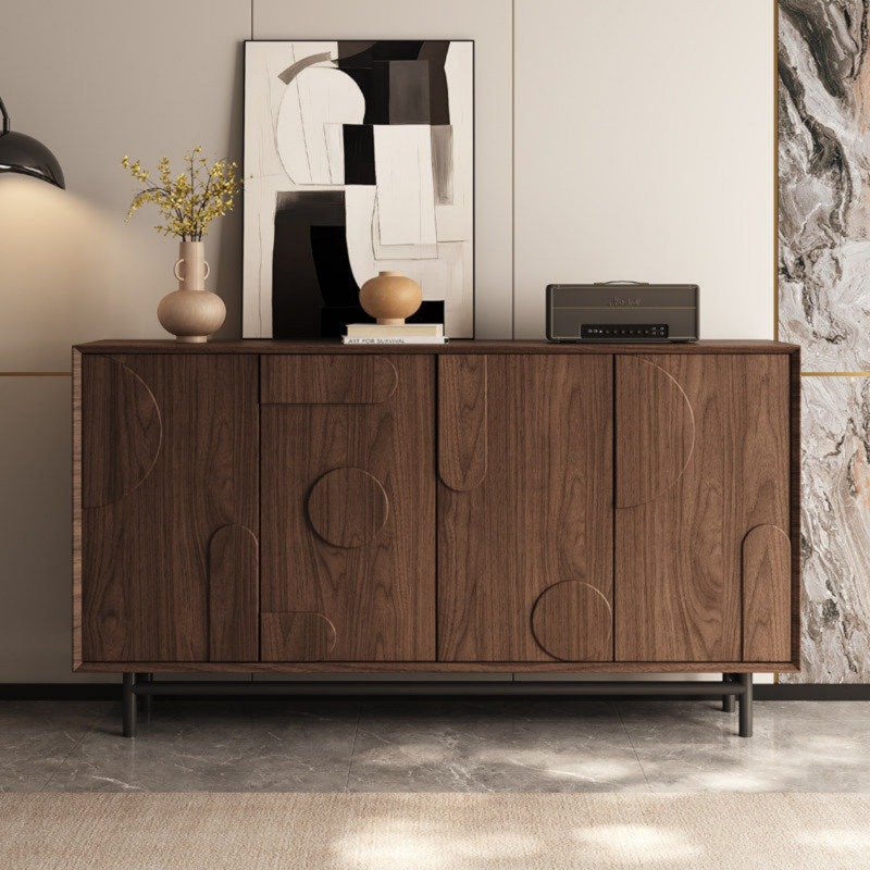 High-Quality Solid Wood Sideboard, 35.43" H x 59.06" W x 15.75" D