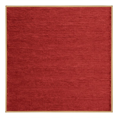 Machine Washable Solid Brown Area Rug