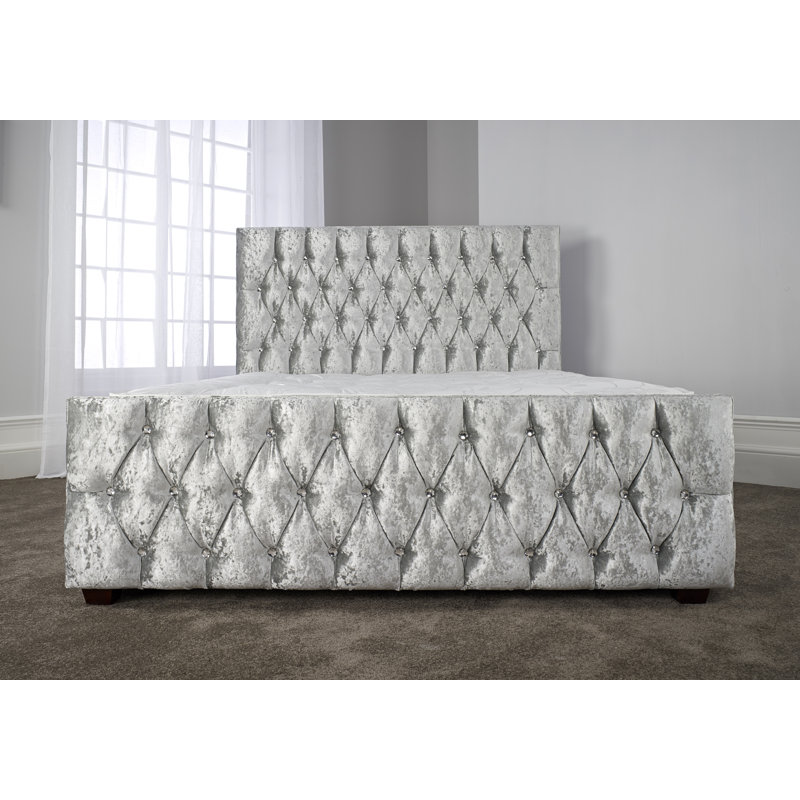 Deshawn Upholstered UK Double - DE 135 X 190 Cm Bed, Single (3')