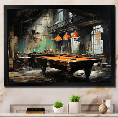Art mural sur toile Billard Industrial Game III - Billiards