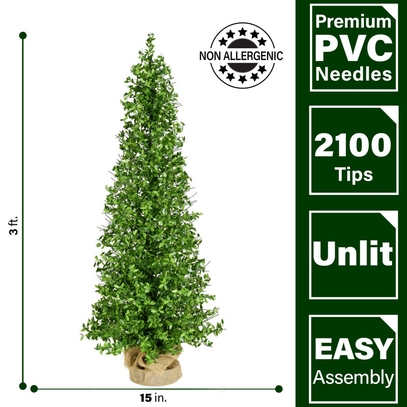 Faux Boxwood 36' Christmas Tree