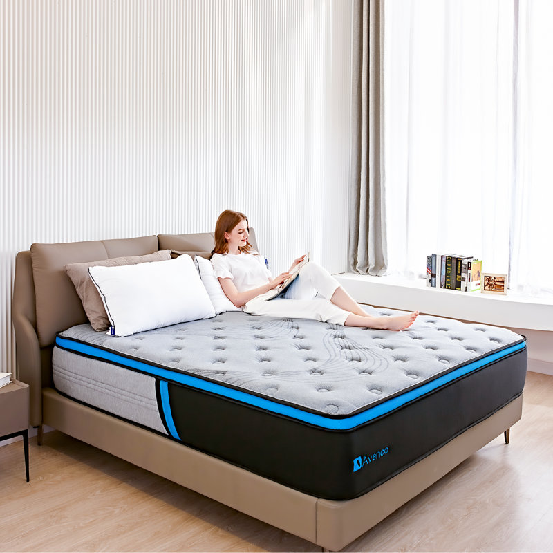 Avenco 10" Medium Pillow Top Hybrid Mattress, Extra-long Twin