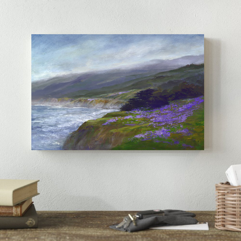 Montara par Sheila Finch - peinture sur toile tendue, H 12 po x l 18 po