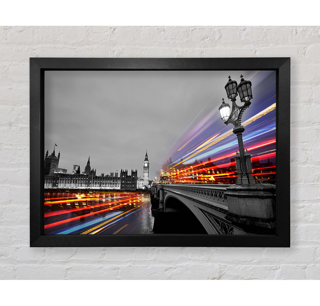 Gerahmtes Wandbild Tower Bridge Speed Of Light 3