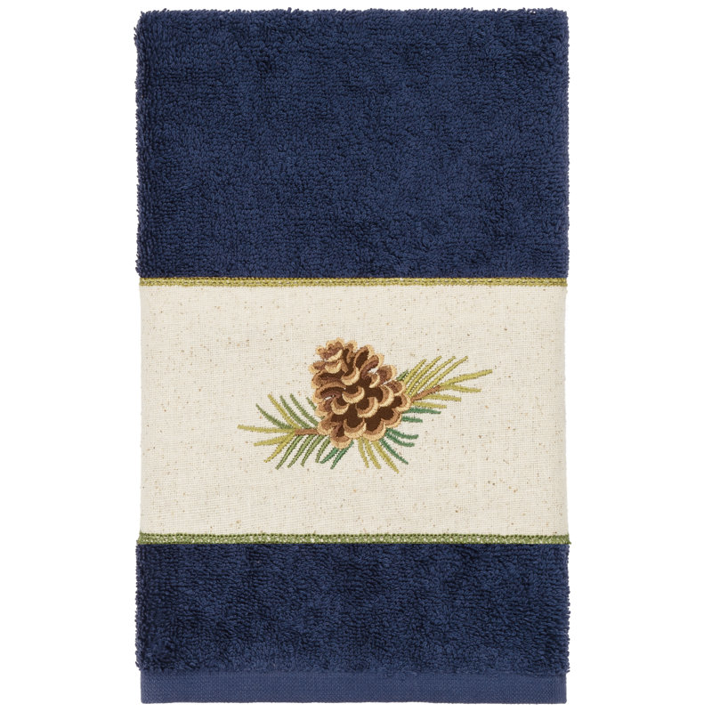 Pierre Midweight Hand Towel, Midnight Blue