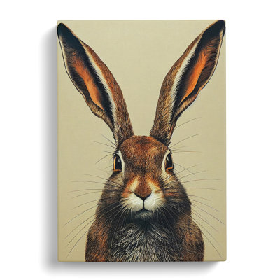 Hare Portrait Vol.2 - Wrapped Canvas