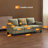 83.5" Upholstered Square Arm Suede Sofa-773577989