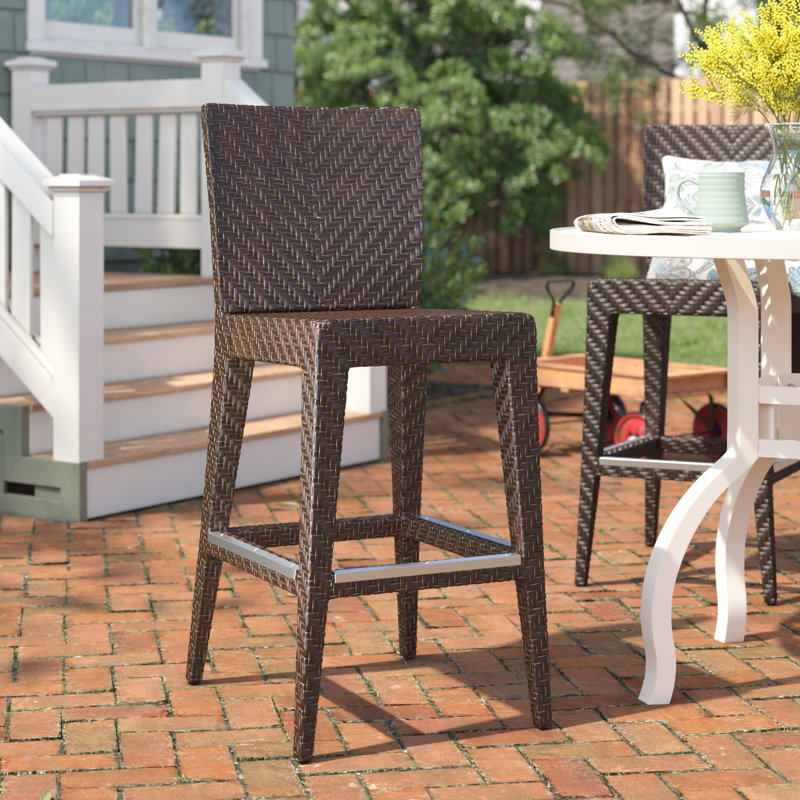 Arrison Wicker Outdoor 30'' Bar Stool