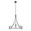 Lustre 4 lumières Meridian en noir mat-753753845