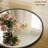 Beaded Round Wall Mirror Decorative Vanity Bathroom Mirror With Resin Frame-820539360-820539367