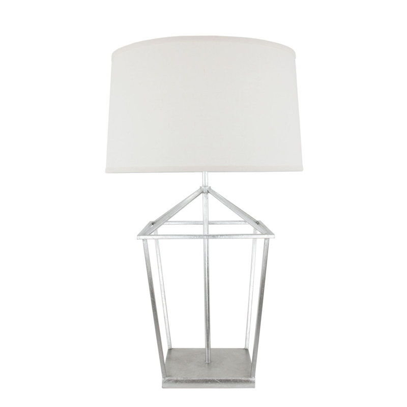 Dana Table Lamp, Antiqued Silver Leaf