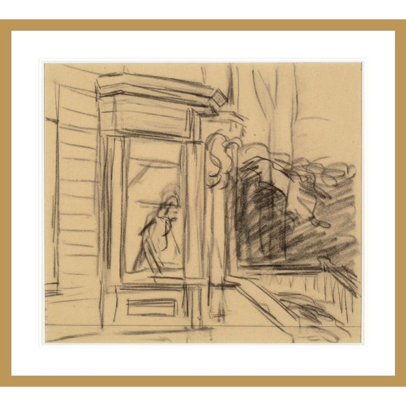 «Study for Cape Cod Morning» par Edward Hopper, impression giclée encadrée, 33.5" H x 37.01" W