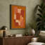 Warm Harmony Geometric 1 Piece Wrapped Canvas Wall Art-1954275534-1954275540