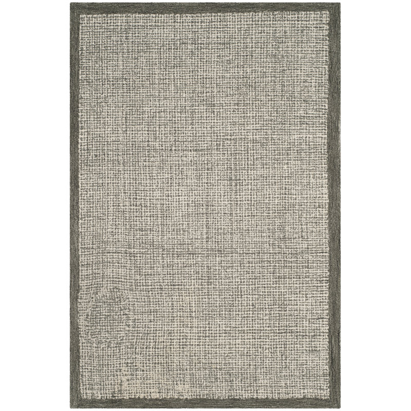 Furr Hand Tufted Wool Rug, Rectangle 4' x 6'