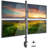 Height Adjustable Universal 4 Screen Desk Mount