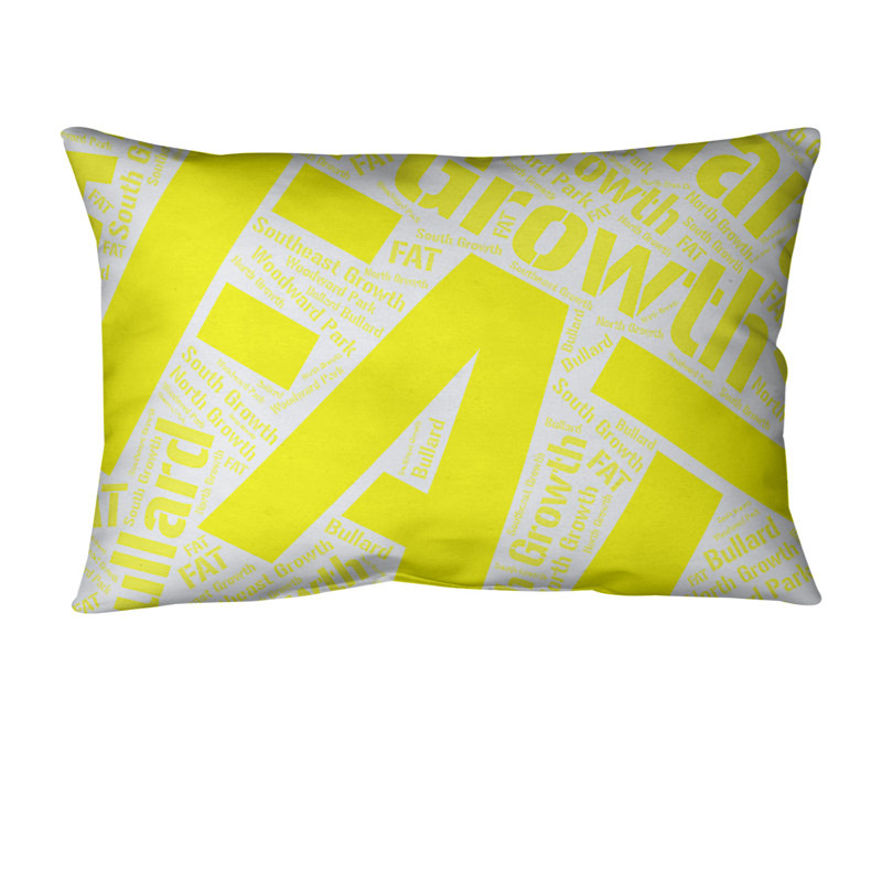 Coussin lombaire intérieur/extérieur fresno, Oui, Jaune