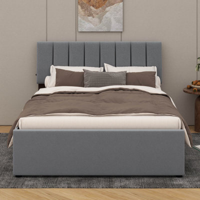 Lit plateforme tapissier Teddy