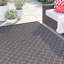 Tapis intérieur / extérieur à motif géométrique gris anthracite Sarin-2097071543