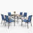 Argyri 6 - Person Patio Dining Set with Rectangular Table-88514651