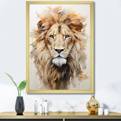 Portrait d'un lion puissant