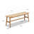 Woven Design Soild Wood Bench-581839896