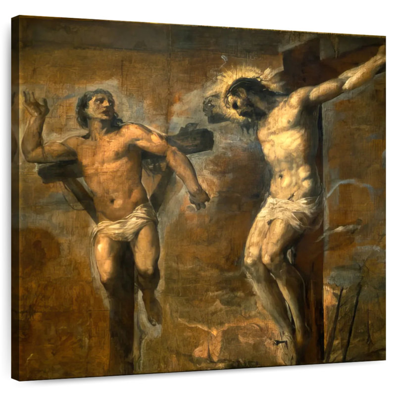Leisha Christ et le bon voleur, H 24 po x l 24 po