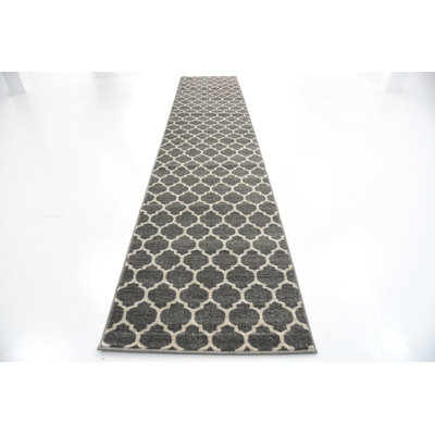 Molly Power Loom Dark Gray/Ivory Rug