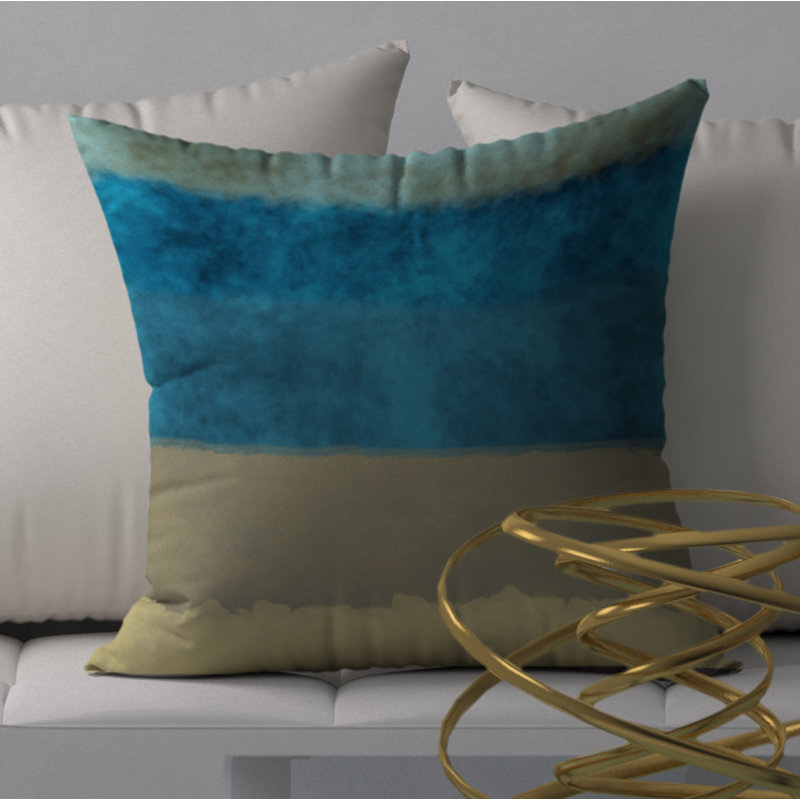 Housse de coussin décorative carrée et insert Pleasure Wealth, 20 po x 20 po
