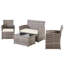 Ensemble de conversation pour patio pour 4 personnes avec coussins-131139736