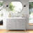 Ferree 48.25'' Single Bathroom Vanity with Cultured Marble Top-473429597-432711823