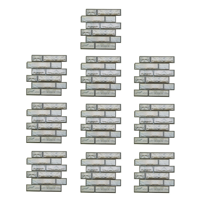 10Pcs Self-Adhesive Wall Tile Stickers