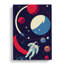 XC1022-3780X Retro Astronaut No.5 - Wrapped Canvas Print-1709326258-1709326157