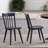 Driana 17.5" Wide Country Farmhouse Slat Back Wood Modern Dining Chairs