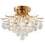 Plafonnier semi-encastré en cristal 3 lumières Crapp-1963838289