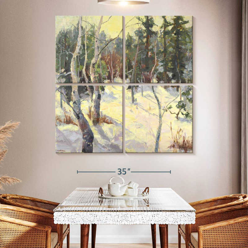 Alvord Four Seasons Aspens IV, 50" H x 50" W