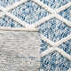 Russo Handmade Flatweave Ivory/Blue Area Rug