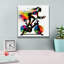  «Ride Bike Threadmill Watercolor» par Rey Klimt, art mural sur toile, 12 po x 12 po-812899047