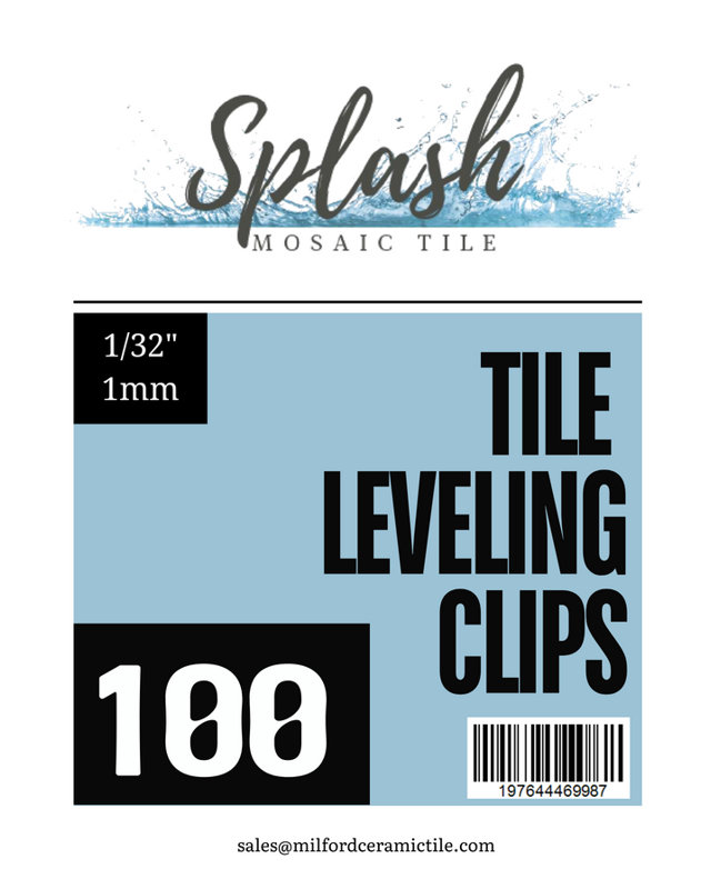 Pinces auto-nivelantes 1/32 "Splash, boîte de 500