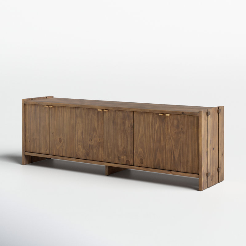 Handa 78'' Media Console, Brown