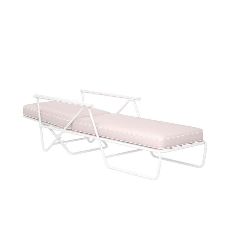 Maurese 212.1cm Long Reclining Single Chaise with Cushions
