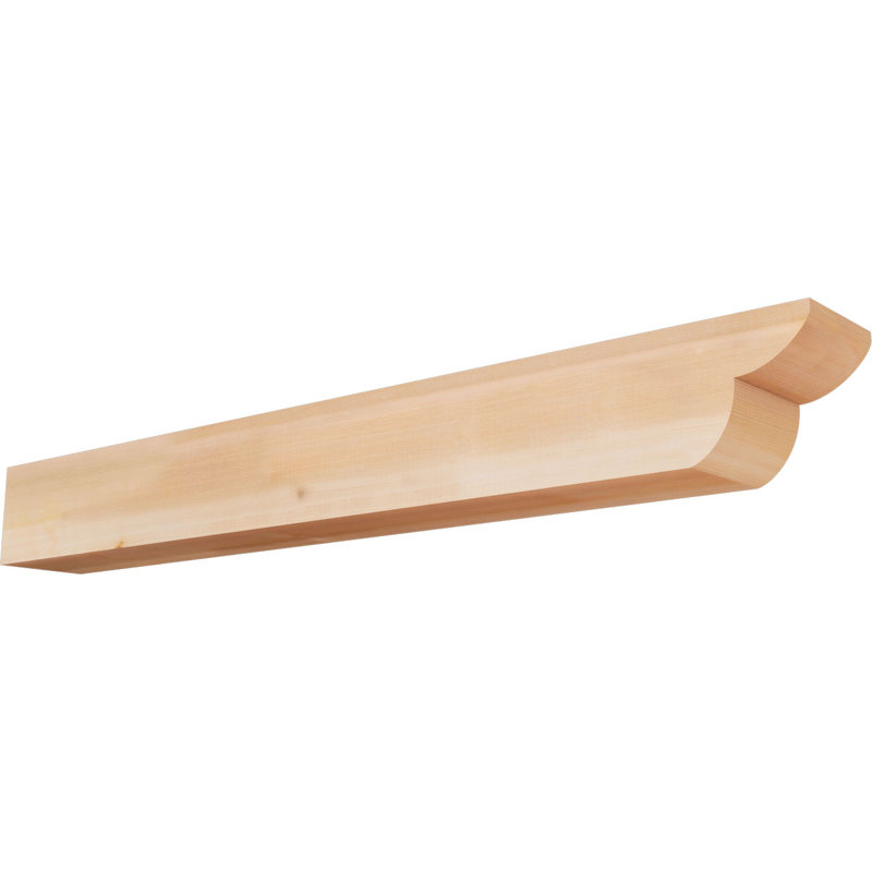 Queue de chevron lisse Crestline, Cèdre rouge de l'Ouest, H 6 po x l 48 po x P 5,5 po