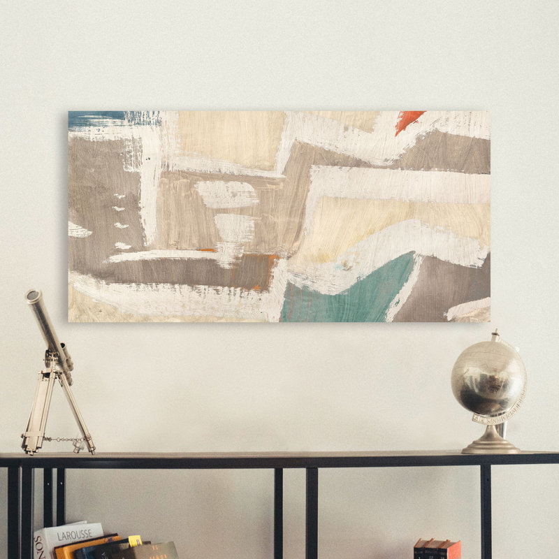 Abstract: Subdued Choreography by Anne Munson - Wrapped Canvas Painting Print, 35cm H x 70cm W x 4cm D