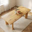 Table de salle à manger rectangulaire extensible en chêne massif, plateau robuste en MDF de 160 à 200 cm, style champêtre, pieds épais et solides, peut supporter jusqu'à 90 kg.