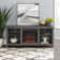Kneeland 58" Open Storage Media Console with Electric Fireplace