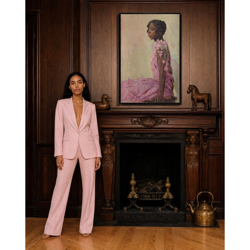 «Girl In Pink Dress» par Laura Wheeler Waring, reproduction