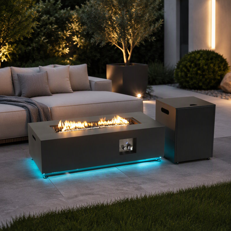 Rectangle Propane Outdoor Fireplace