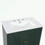 Meuble-lavabo de salle de bain avec lavabo, tablette de porte et porte à fermeture douce-107287881