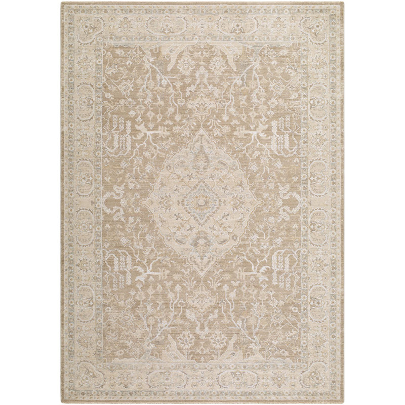 Tapis tissé à la machine Searle, Rectangle 9 pi x 12 pi 2 po, Tanné